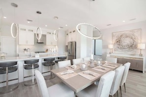 Dining - Mahogany Villa 2-A - 4BR Canal Front Villa & Pool | Sea Haven (Patricks Island)
