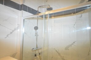 Shower, hair dryer