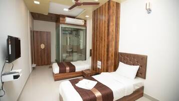 Egyptian cotton sheets, premium bedding, down duvets, memory-foam beds