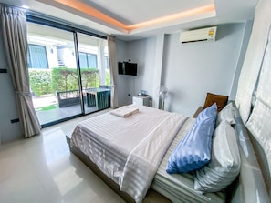 1 habitación, sistema de insonorización, wifi gratis y ropa de cama 