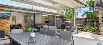 4 bedroom gem with a great outdoor area including pool and you can bring a small dog.