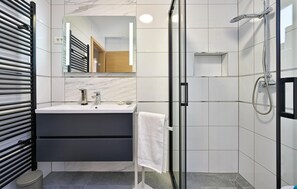 Shower, hair dryer