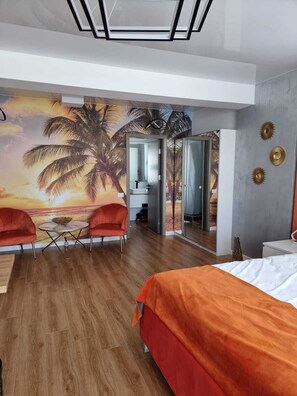 1 chambre, lit parapluie, Wi-Fi gratuit, draps fournis