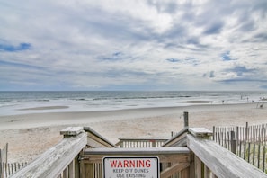Vlak bij het strand