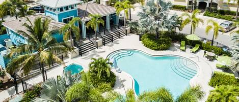 A heated pool