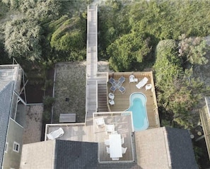 A heated pool - Hobbs Realty - Play in the "Sand 'n Surf" in this beachfront home with a private pool and more! (Holden Beach)
