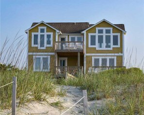 Exterior - Hobbs Realty - Play in the "Sand 'n Surf" in this beachfront home with a private pool and more! (Holden Beach)