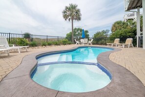 Pool - Hobbs Realty - “Sea'z The Dream” | Luxury Home w/ Elevator, Hot Tub & Private Pool (Holden Beach)