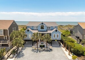 Exterior - Hobbs Realty - “Shore To Please” | Luxury Oceanfront w/ Saltwater Pool, Hot Tub & Elevator (Holden Beach)