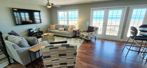 TV - Hobbs Realty - “Signals” | Oceanfront Pet-Friendly Home w/ Private Pool & Beds Made (Holden Beach)