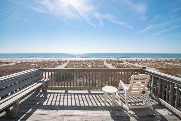 Property grounds - Hobbs Realty - Enjoy stunning views from "Southern Heritage," a beautiful oceanfront home. (Holden Beach)
