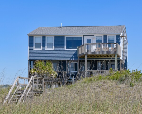 Exterior - Hobbs Realty - Oceanfront home w/Private Pool, Luggage Lift, and Hot Tub (Holden Beach)