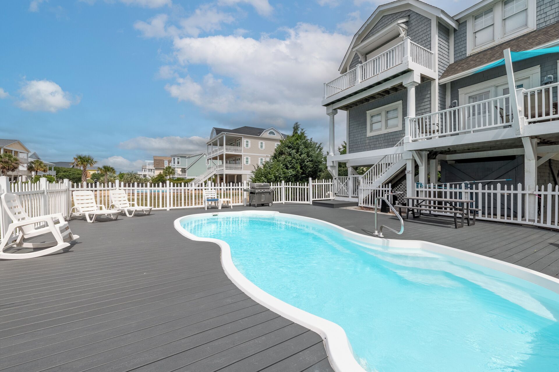 Et oppvarmet basseng