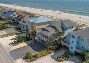 Exterior - Hobbs Realty - Oceanfront Dog Friendly Home w/Heated Pool & Two Living Areas (Holden Beach)