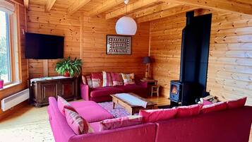 Fernseher, Kamin