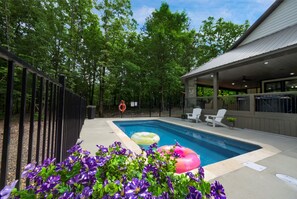 A heated pool