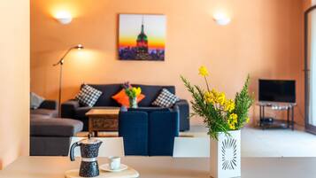 Télévision, cheminée