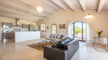 TV, fireplace, DVD player, stereo