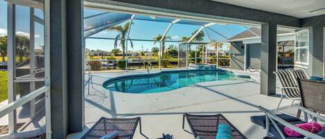 Una piscina climatizada