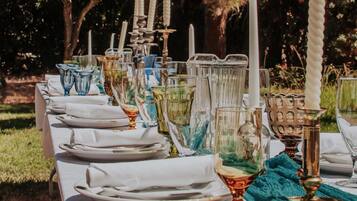 Espace banquet en plein air