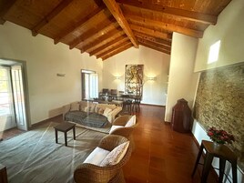 Villa, 2 Bedrooms | Living area | 50-inch flat-screen TV with satellite channels, TV