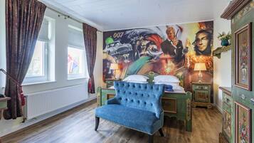 James Bond Room | Sábanas de algodón egipcio y ropa de cama de alta calidad