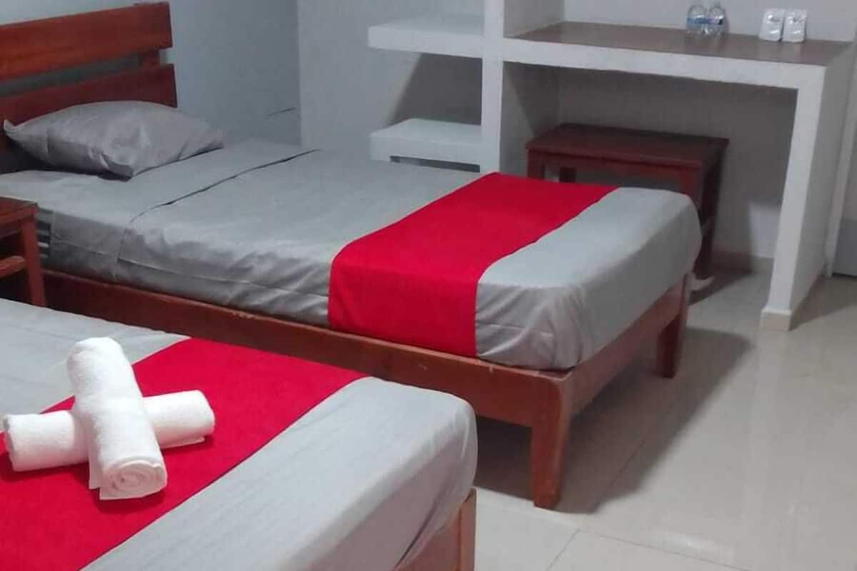 Basic Double or Twin Room | Iron/ironing board (on request), WiFi (free), bed sheets
