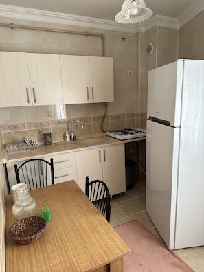 Basic Apartment, 2 Bedrooms, Smoking, Sea View | Private kitchen
