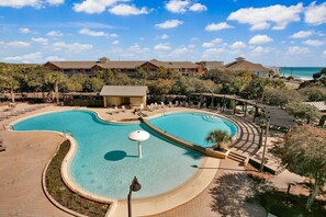 Una piscina riscaldata