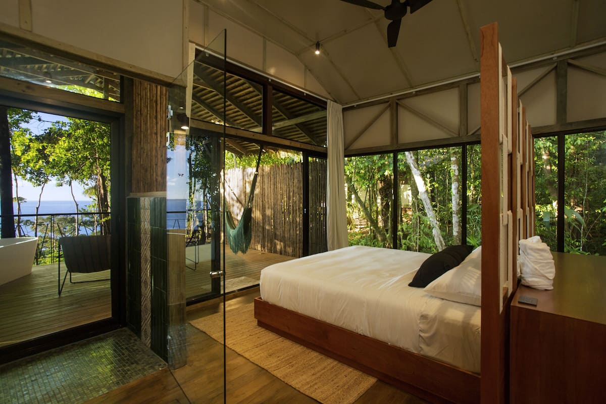 Five Elements Bungalow | Egyptian cotton sheets, premium bedding, Select Comfort beds