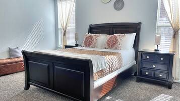 4 bedrooms, iron/ironing board, free WiFi, bed sheets