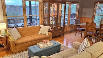 Una Smart TV, una chimenea, videojuegos, un reproductor de DVD