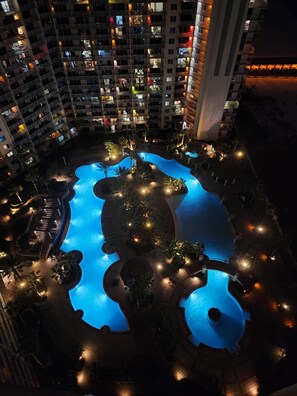 Indoor pool, a heated pool