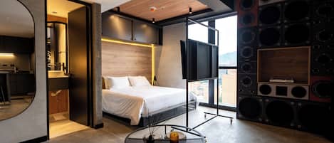 Exclusive Studio Suite | Peralatan tempat tidur premium, dihias secara berasingan