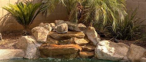 Piscine extérieure, piscine chauffée