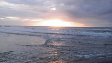 Vlak bij het strand