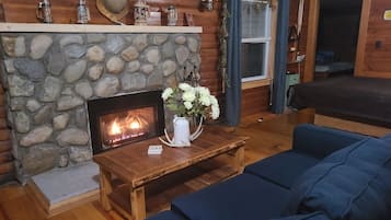 TV connectée, cheminée