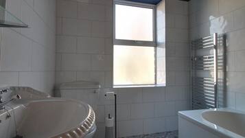 Shower, towels, soap