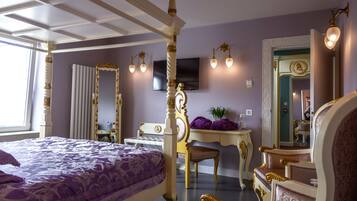 Luxe beddengoed, donsdekens, pillowtop-bedden, een minibar