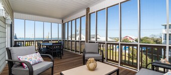 NEW RENTAL - Sound & Ocean View Duplex - 2 Blocks from Beach!