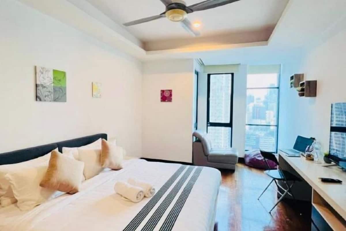 3 kamar tidur, meja kerja, dan Wi-Fi gratis
