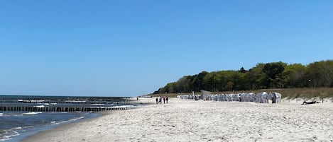 På stranden