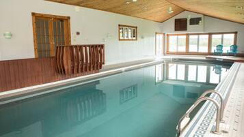 Indoor pool, a heated pool