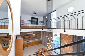 50-inch LCD TV with cable channels, TV, ping pong