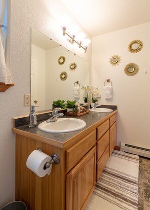 Hair dryer, towels, soap, shampoo - Home sweet home! (Missoula)