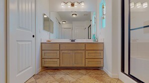 Hair dryer, towels, toilet paper