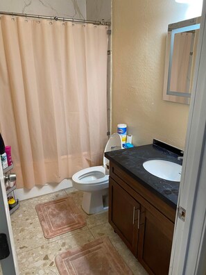 Shower, toilet paper