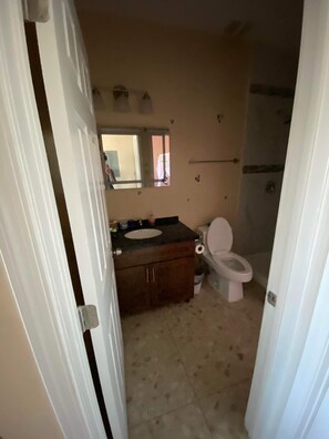 Shower, toilet paper