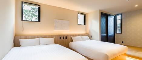 2 slaapkamers, een bureau, gratis wifi, beddengoed