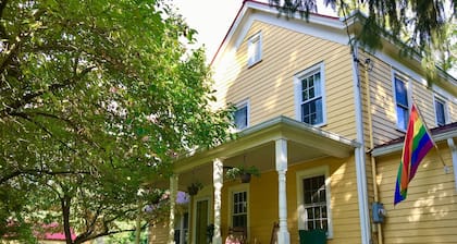 Charming Upstate 2-Bedroom Farmhouse with Hot Tub, Fireplace on Nearly Two Acres